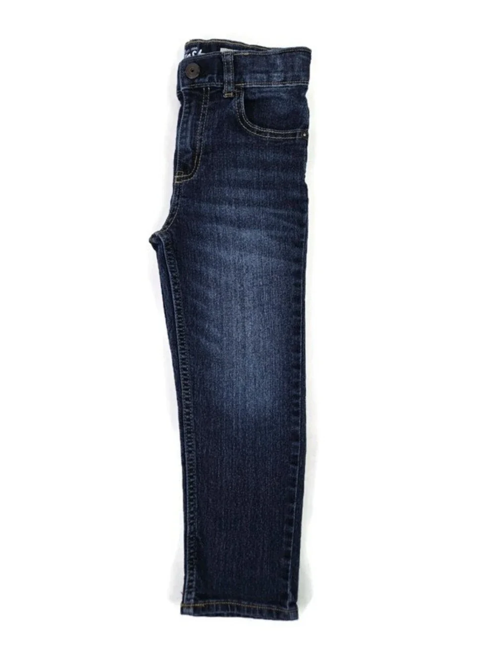 Oshkosh B'Gosh Dark Blue Wash Classic Fit Adjustable Waist Denim Jeans Boys 5/5A